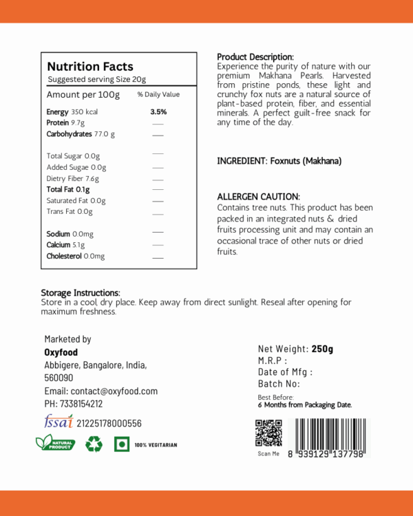 Makhana Label