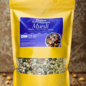 Supergrain Muesli (Millet Flakes + Dry Fruits + Seeds)- 1kg
